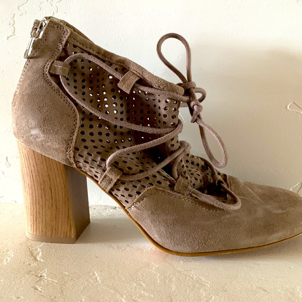 Lace-up Suede Boots